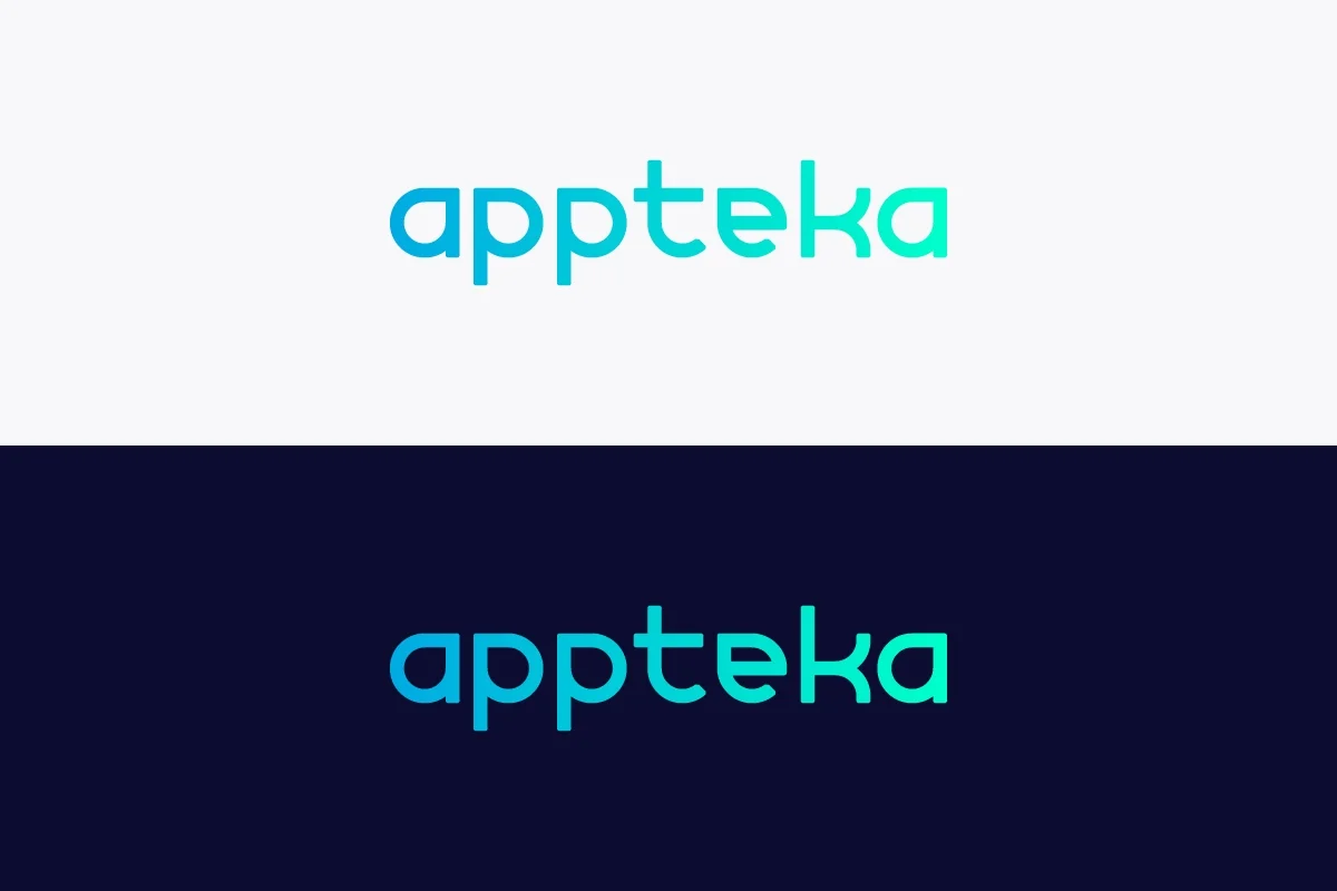 Appteka — типографика, варианты леттеринга